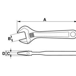 Bahco 9070 Ergo Skiftnyckel 158mm