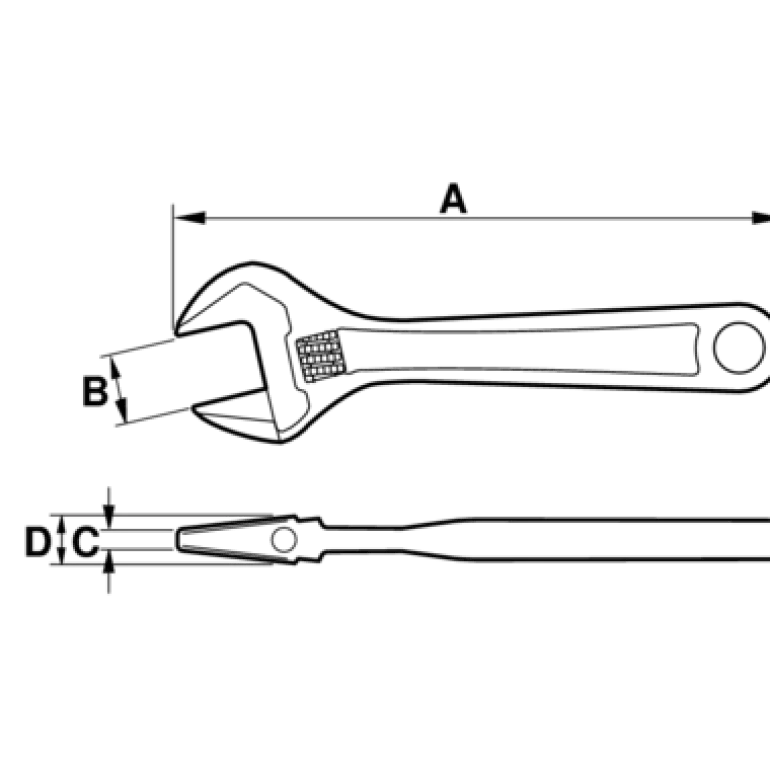 Bahco 9070 Ergo Skiftnyckel 158mm
