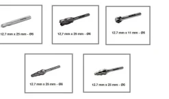 Bahco Roterande filar set 5-p Aluminium