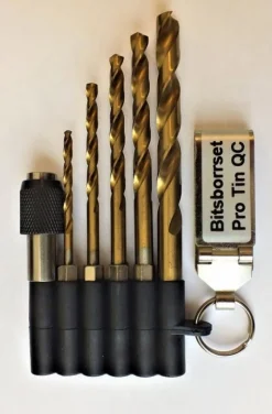 Bitsborrsats 1/4" bitsfäste 6-del