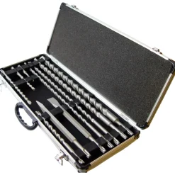 Borr- och mejselset SDS-PLUS 10-delar