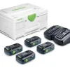 Festool Laddpaket SYS 18V 4xTBX4/TCL6DUO