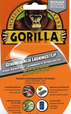 Gorilla Reparationstejp Clear 48 mm x 8,2 m