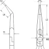 Knipex Monteringstång böjd 280