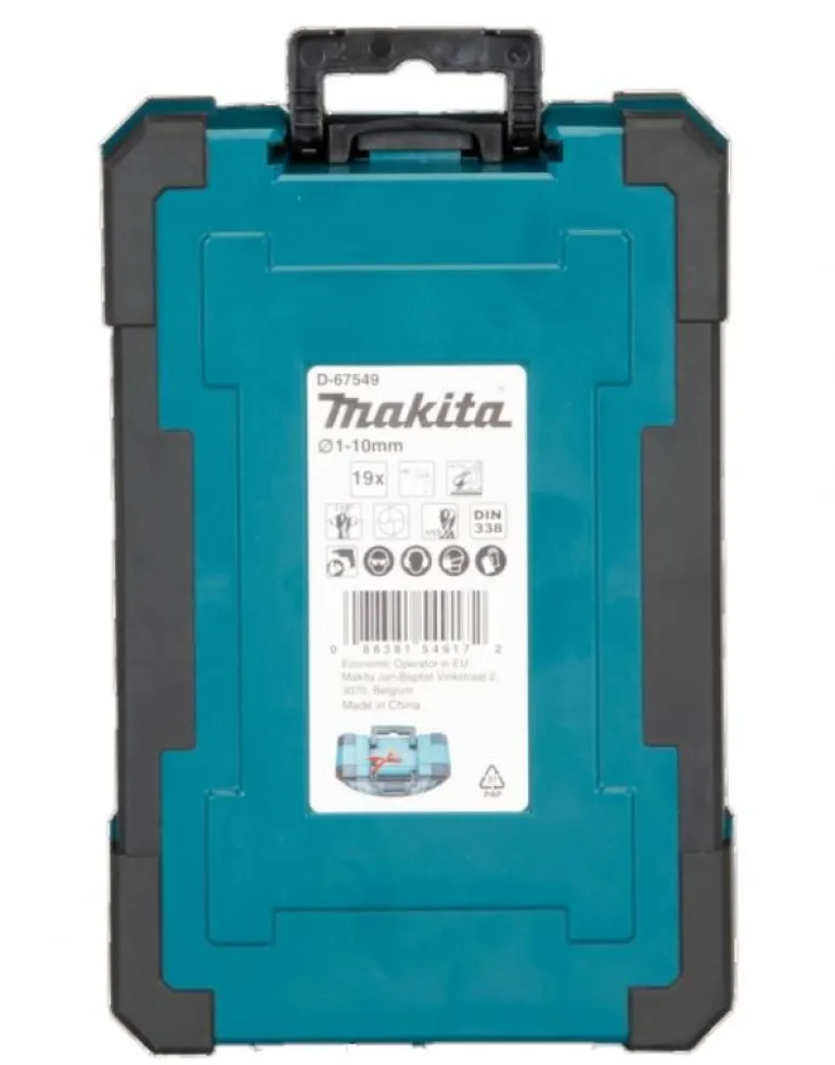 Makita Borrsats HSS-G 1-10mm 19-delar