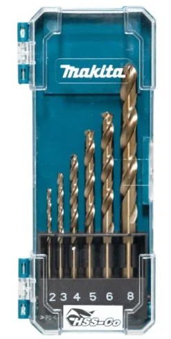 Makita Borrsats HSS-G 2-8mm, 6-delar