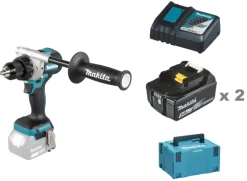 Makita DDF492RTJ Borrskruvdragare 18V, komplett