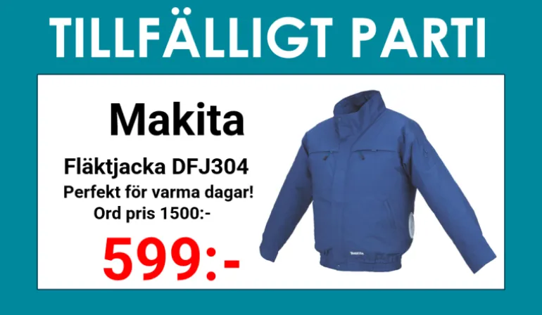 Makita DFJ304Z Fläktjacka 18V