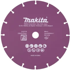 Makita Diamantklinga för stål 230x1,6x22,23 mm