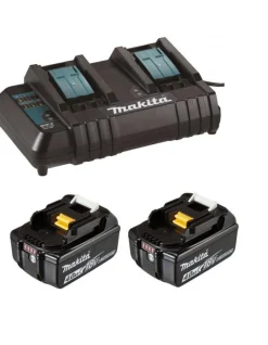Makita DLM382CM2 Gräsklippare 2x18V 4,0Ah, komplett