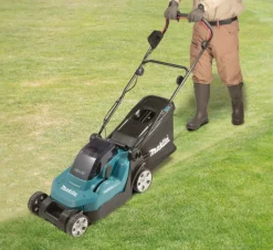 Makita DLM382PM2 Gräsklippare 2x18V 4,0Ah, komplett