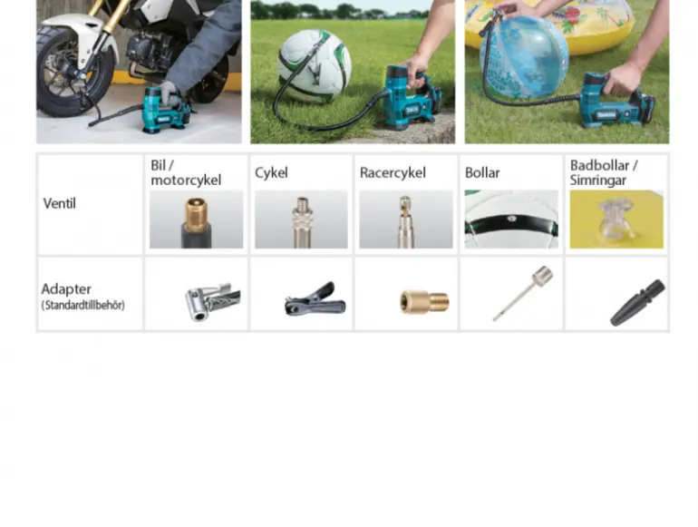 Makita DMP180Z Luftpump 18V (Minikompessor)