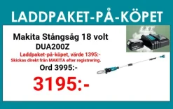 Makita DUA200Z Stångsåg 18V