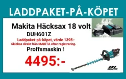 Makita DUH601Z Häcksax 18V • 600 mm • 23,5 mm