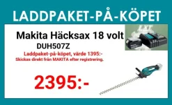 Makita DUH507Z Häcksax 18V • 500 mm • 15 mm