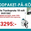 Makita DUS158Z Tryckspruta ryggburen 18V, 15L
