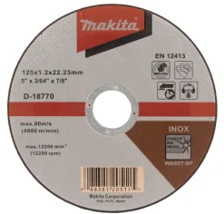 Makita kapskiva 125x1,2 mm • Metall / Rostfritt