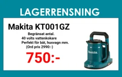 Makita KT001GZ Vattenkokare 40V