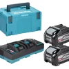 Makita Powerpack XGT 40V Dubbelladdare + 2xBL4040F