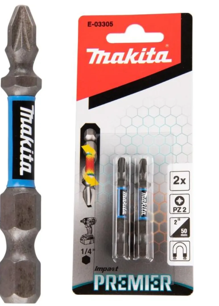Makita Premier Bits PZ2 • 50mm • 2st