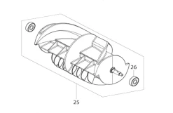 Makita reservdel Skovelhjul till SN400MP