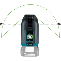 Makita SK105GDZ Krysslaser 12V (Grön) + laddpaket-på-köpet , Värde 1395:-