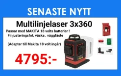 Multilinjelasersats grön MC3D 18Volt MAX