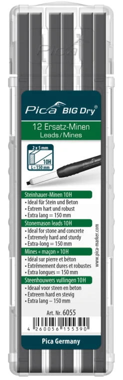 Pica BIG Dry Reservstift• muraren • 12-pack