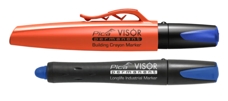 Pica visor Märkkrita blå