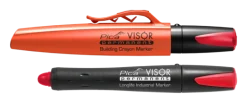 Pica visor Märkkrita röd