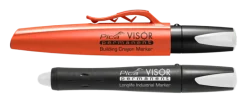 Pica visor Märkkrita vit