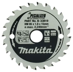 Sågklinga laminat 85x15x1,0 24T Specialized