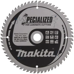 Sågklinga Laminat 190x20x2,0 60T Specialized