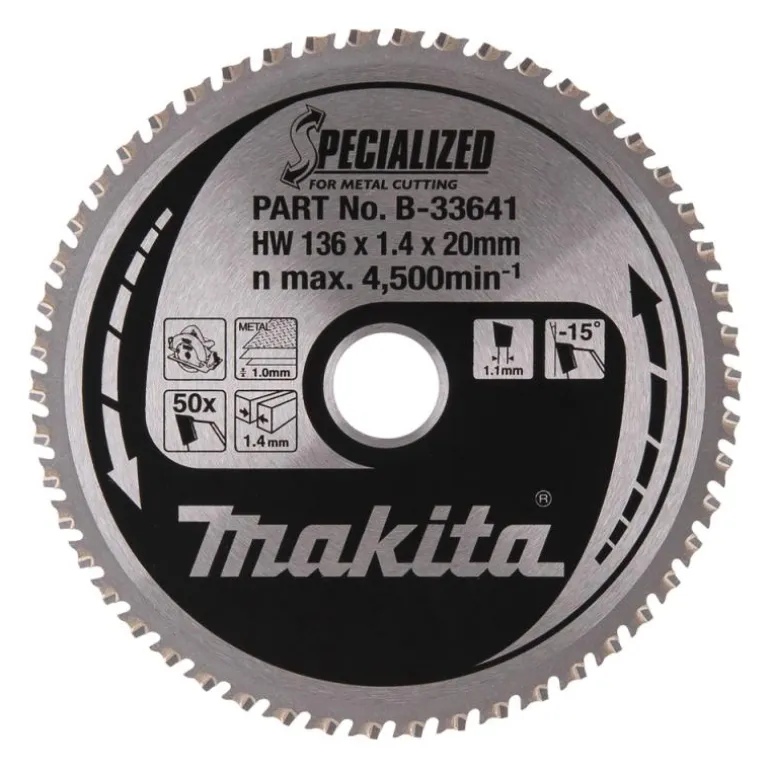 Sågklinga Metall 136x20x1,4 50T Specialized