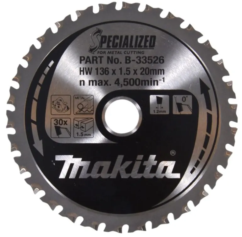 Sågklinga Metall 136x20x1,5 30T Specialized