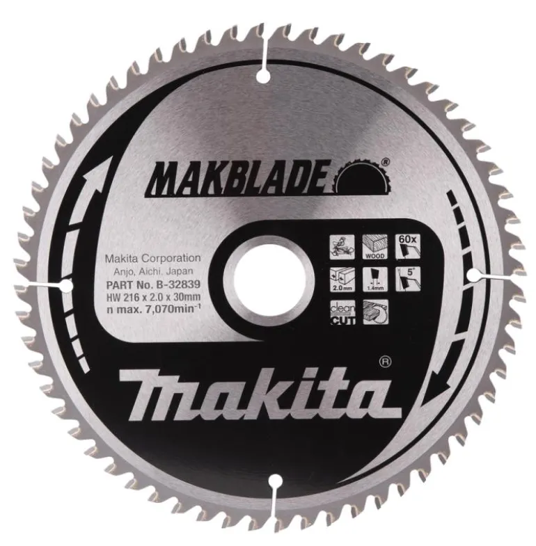 Sågklinga Trä 216x30x2,0 60T Makblade