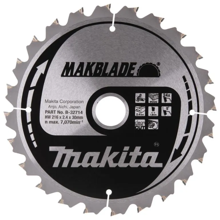 Sågklinga Trä 216x30x2,4 24T Makblade