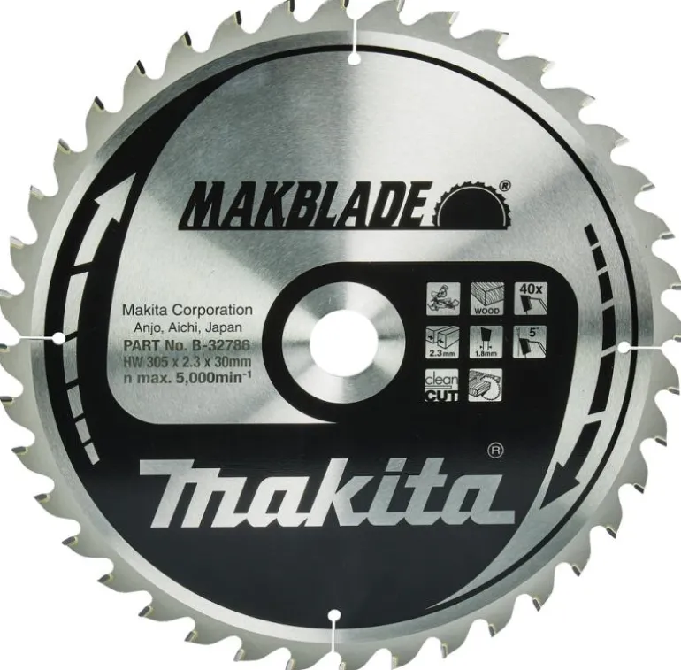 Sågklinga Trä 305x30x2,3 40T Makblade