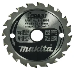 Sågklinga Trä 85x15x1,0 T20 Specialized