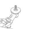 Trimmerhuvud Tap&Go • spindel • 2,7 mm