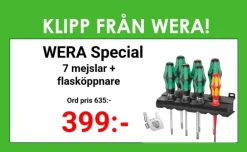Wera Skruvmejselsats KK 7 Heavy metal 7-delar
